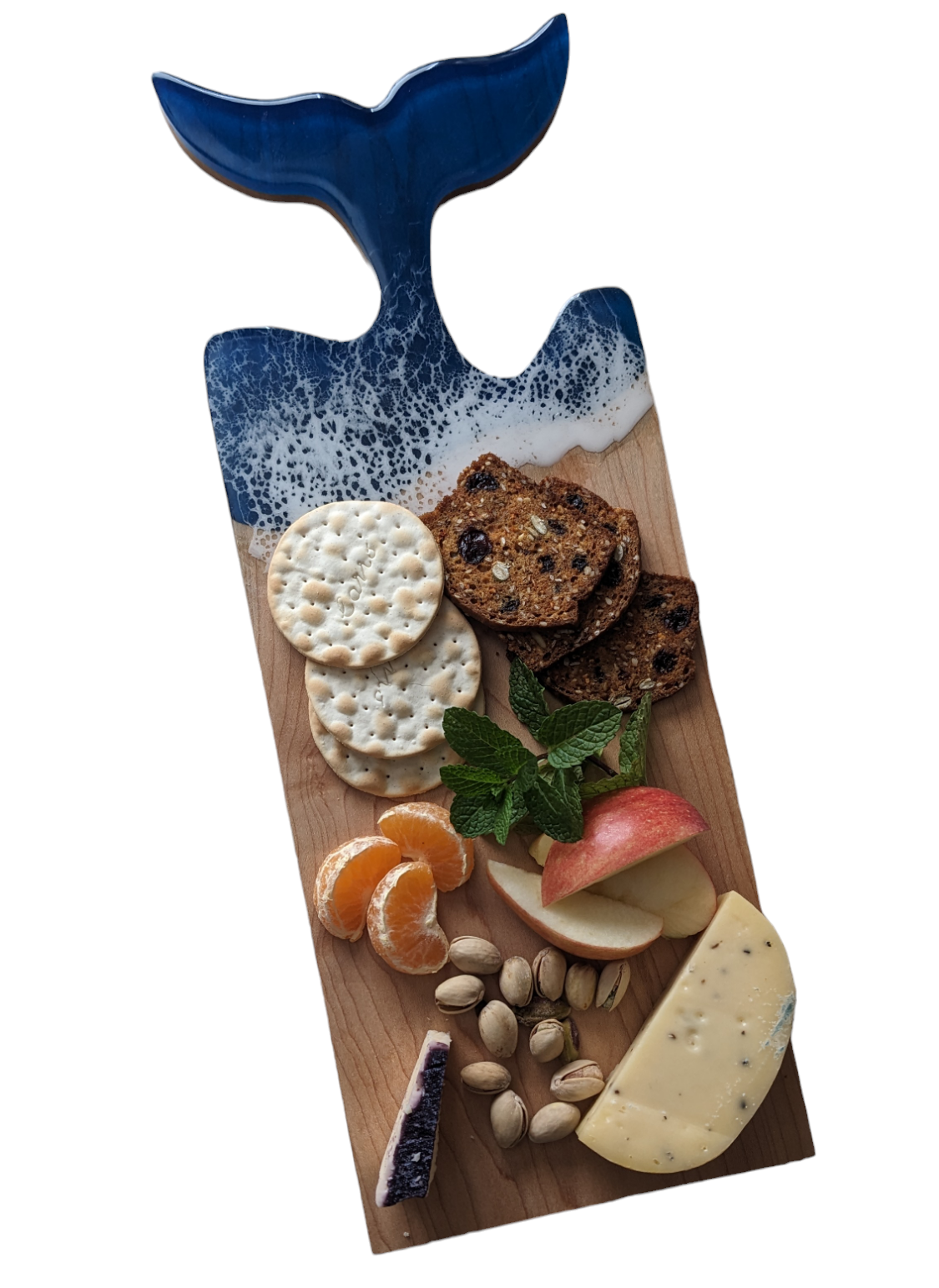 Epoxy Resin Whale Tail Cheese Board